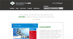 Desktop Screenshot of budownictwob2b.pl