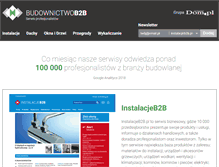 Tablet Screenshot of budownictwob2b.pl